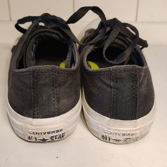 Converse All Star Chuck Taylor II Lunarlon Men's Sz 6 Black White Low Tops - Picture 4 of 13